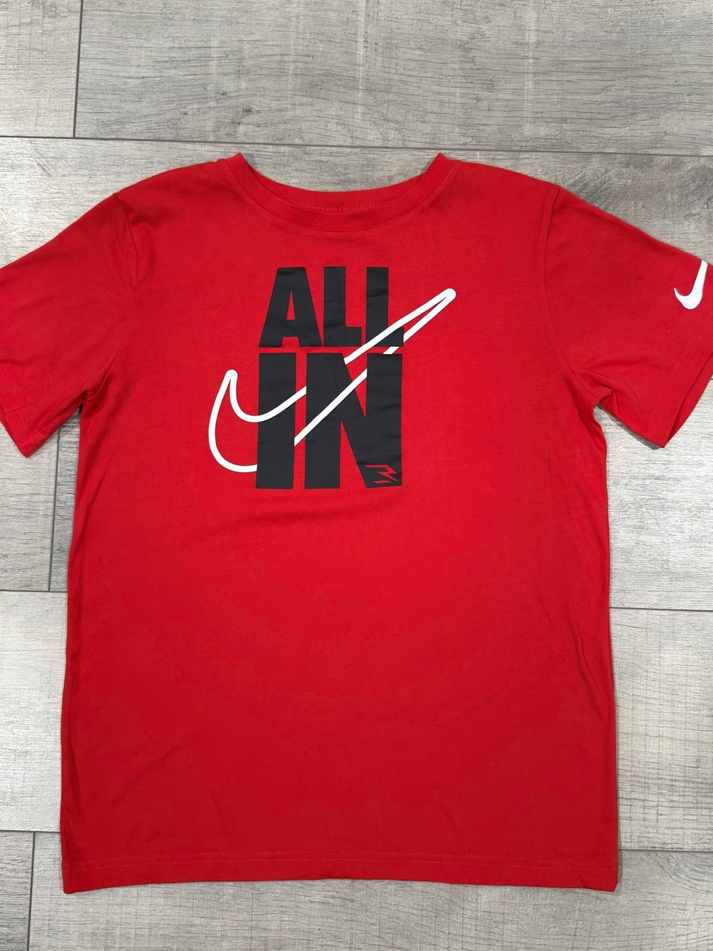 Nike 3BRAND Boys XL Red All In Graphic T-Shirt Short Sleeve Youth XL